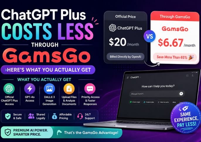 ChatGPT Plus Costs Less Through GamsGo